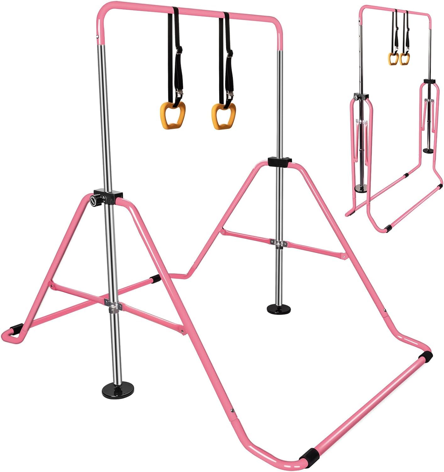 Zusammenklappbare Teleskop-Gymnastikstange für Kinder, höhenverstellbar, horizontale Stange, Fitness, Kletterturm, Heim-Fitness-Studio für Kinder/Kinder