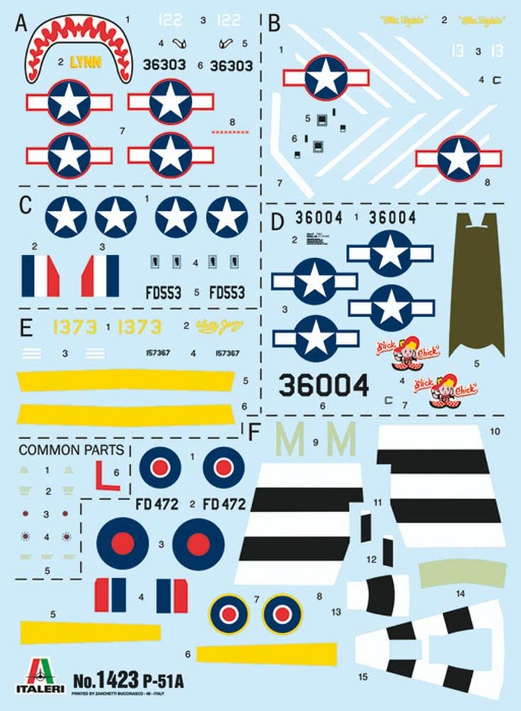 Italeri -1423 P-51A Mustang, 1:72 Scale, Model Kit, Plastic Model Kit, Model Making, Grey Color, IT1423, Small - Image 3