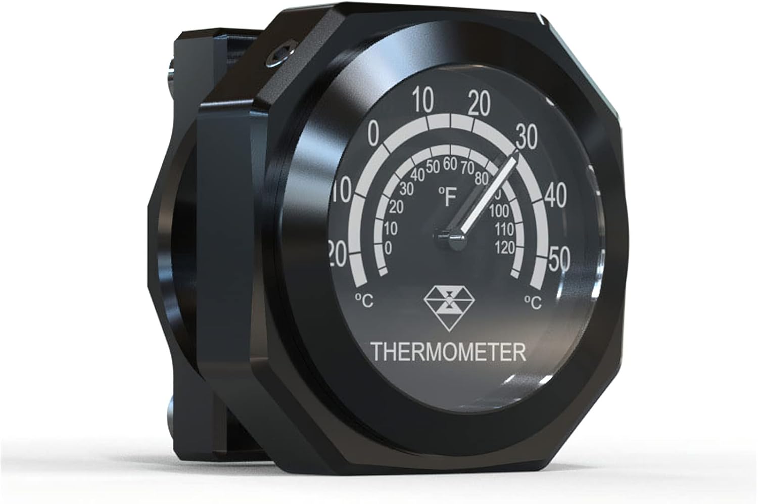 Motorcycle Handlebar Watch Universal Waterproof Rainproof Moto Modification Accessories Motorbike Temperature Clock,Universal Motorcycle Handlebar Clock-Black|Thermometer : Automotive