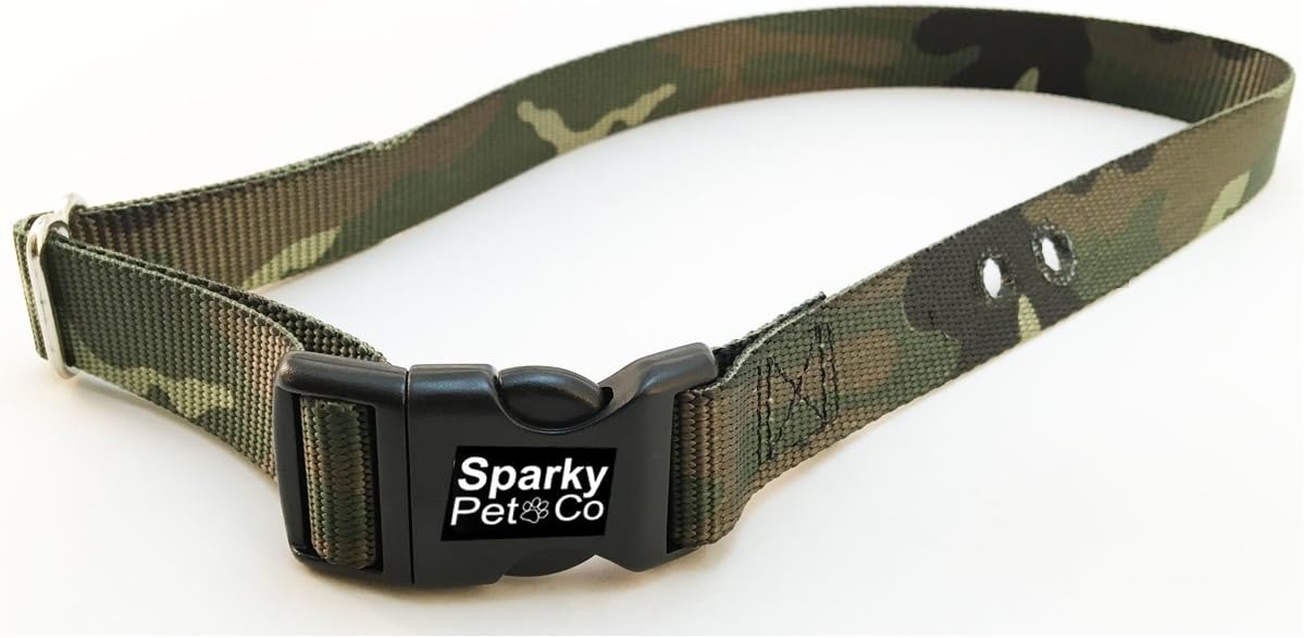 Sparky PetCo Dog Fence Receicer Heavy Duty Replacement Straps (Camo Green)