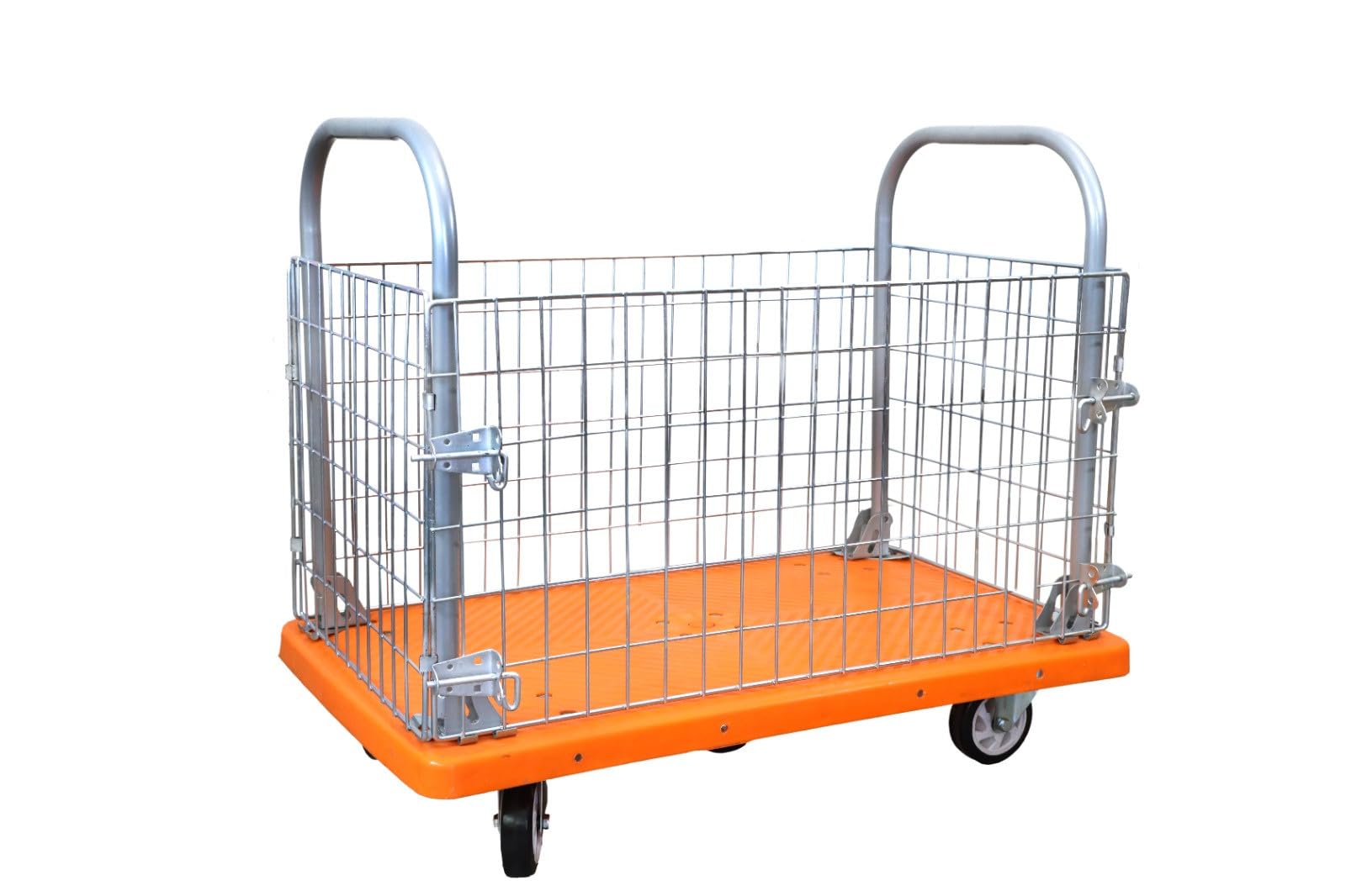 SRP Basket Trolley 500 kg|| Foldable Heavy Duty Industrial Trolley | with Wheels Trolley Cart | Folding Trolley | for Goods Carrying -Orange (B0DCS7CRSS) Amazon Price History, Amazon Price Tracker
