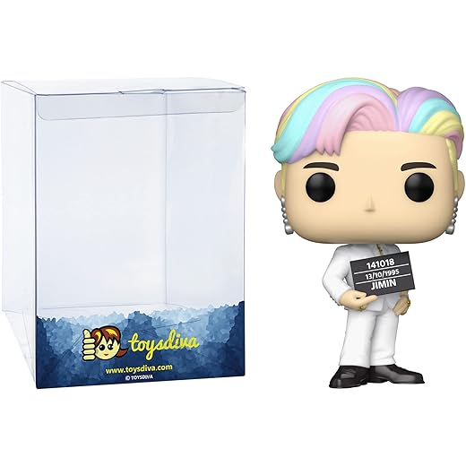 J I M I N : P O P ! Rocks Vinyl Figurine Bundle With 1 Compatible 'Toysdiva' Graphic Protector (283-64044 - B)