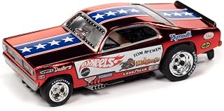 Auto World 4Gear R26 Tom The Mongoose McEwen - 1970 Plymouth Duster HO Scale Slot Car
