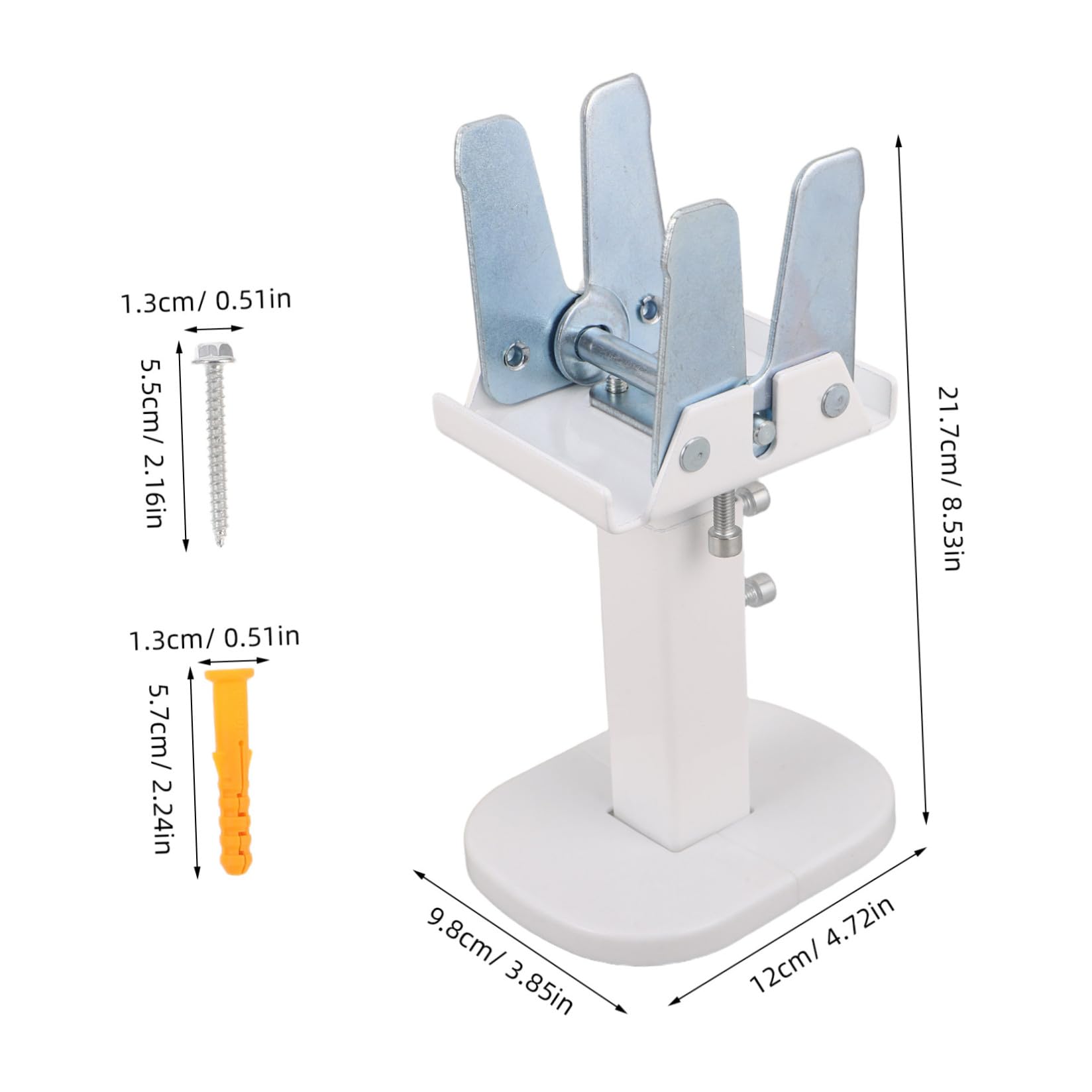 Soporte de Radiador Ajustable 14-21cm de Acero al Carbono Blanco Patas de Radiador Regulables en Altura Instalación Estable y Sencilla para Radiadores de Panel
