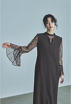 極美品 KANA ベルスリーブスリット 2way ワンピース ドレス 結婚式 M セール】ベルスリーブ スリット 2way ワンピース デイリー