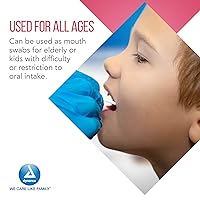 Vista 5 de Dynarex Hisopos con sabor a dentifrica, hisopos de algodón de sabor agradable que calman y refrescan suavemente la boca seca, envueltos