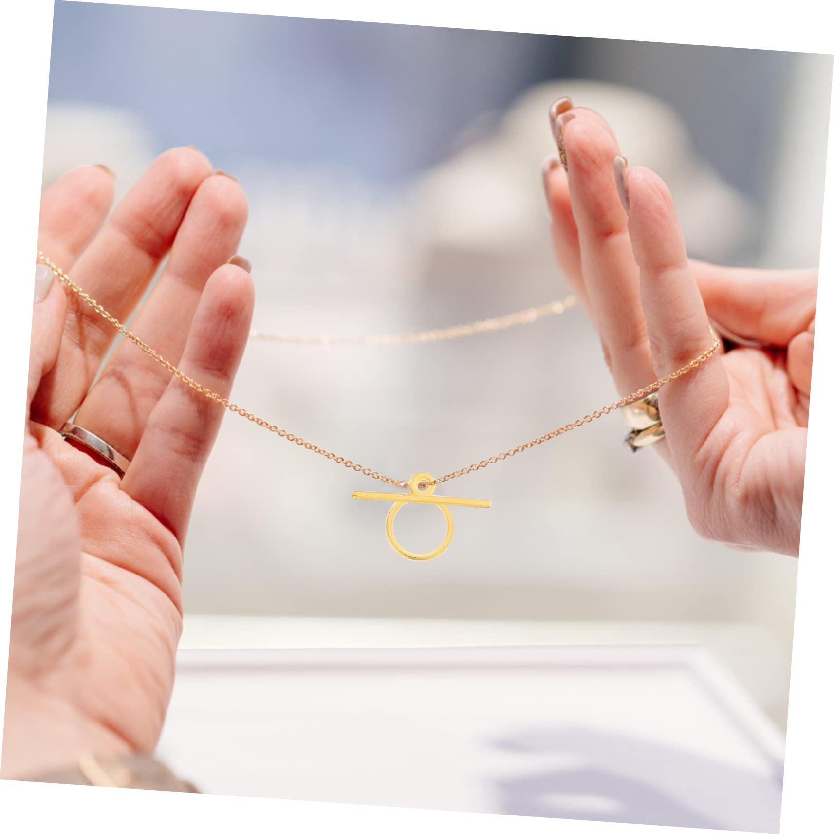 EXCEART 240sets Chiusure Lega Per Bracciali e Collane Fibbia Toggle Per Creazioni Fai Te e Facili Da Usare e Resistenti Alla Corrosione