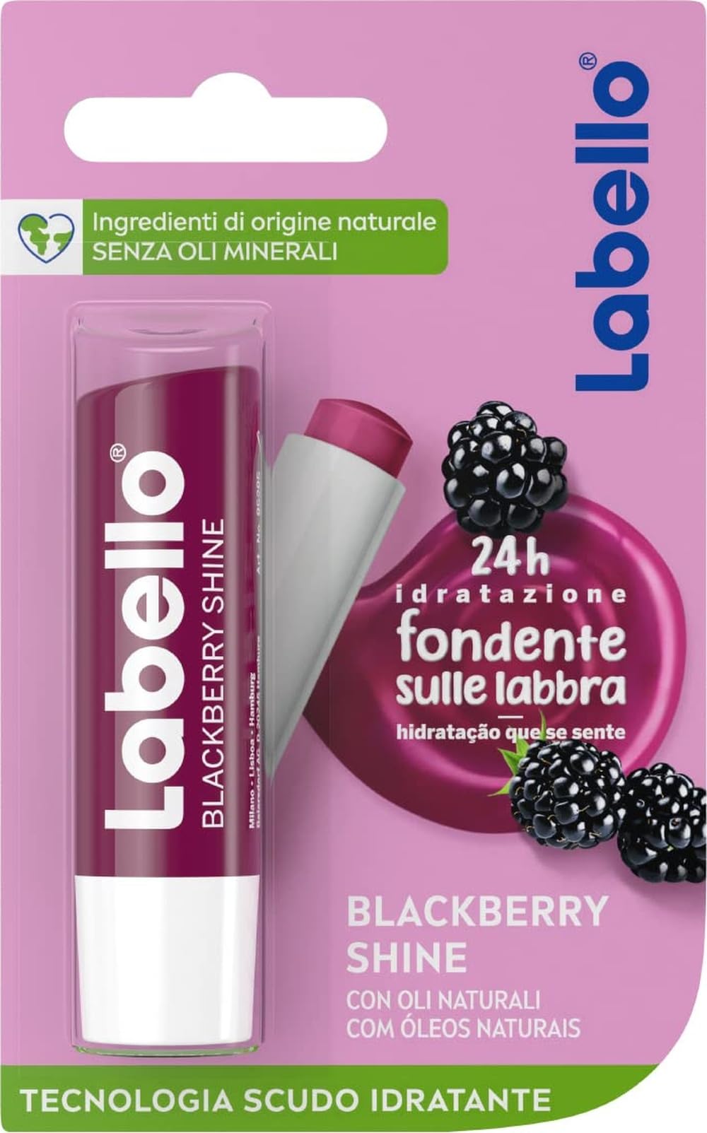 Labello Blackberry Shine Lip Balm 5.5ml 24h Moisture
