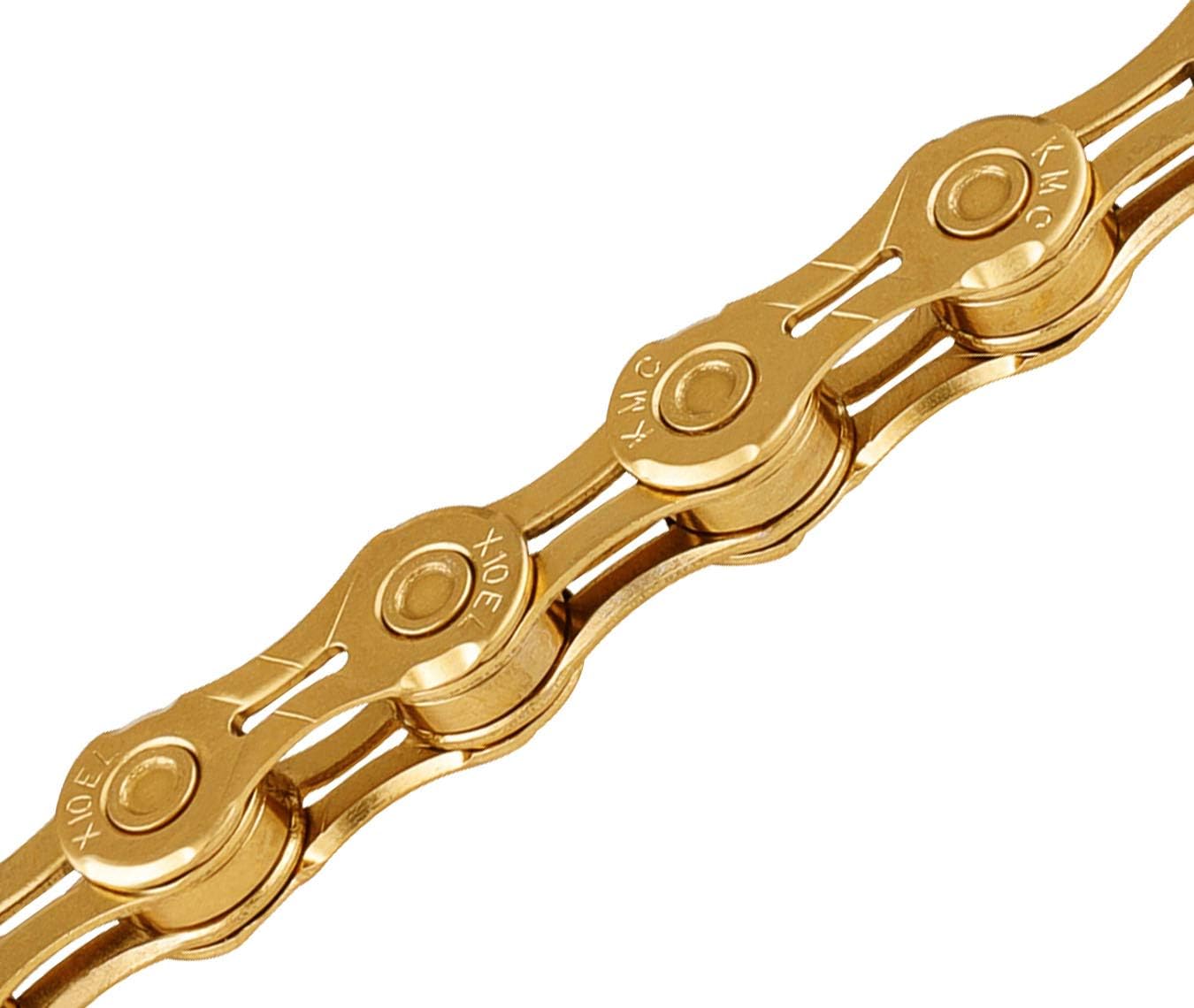KMC Unisex's X10el Chain, Ti-N Gold, 114 Link