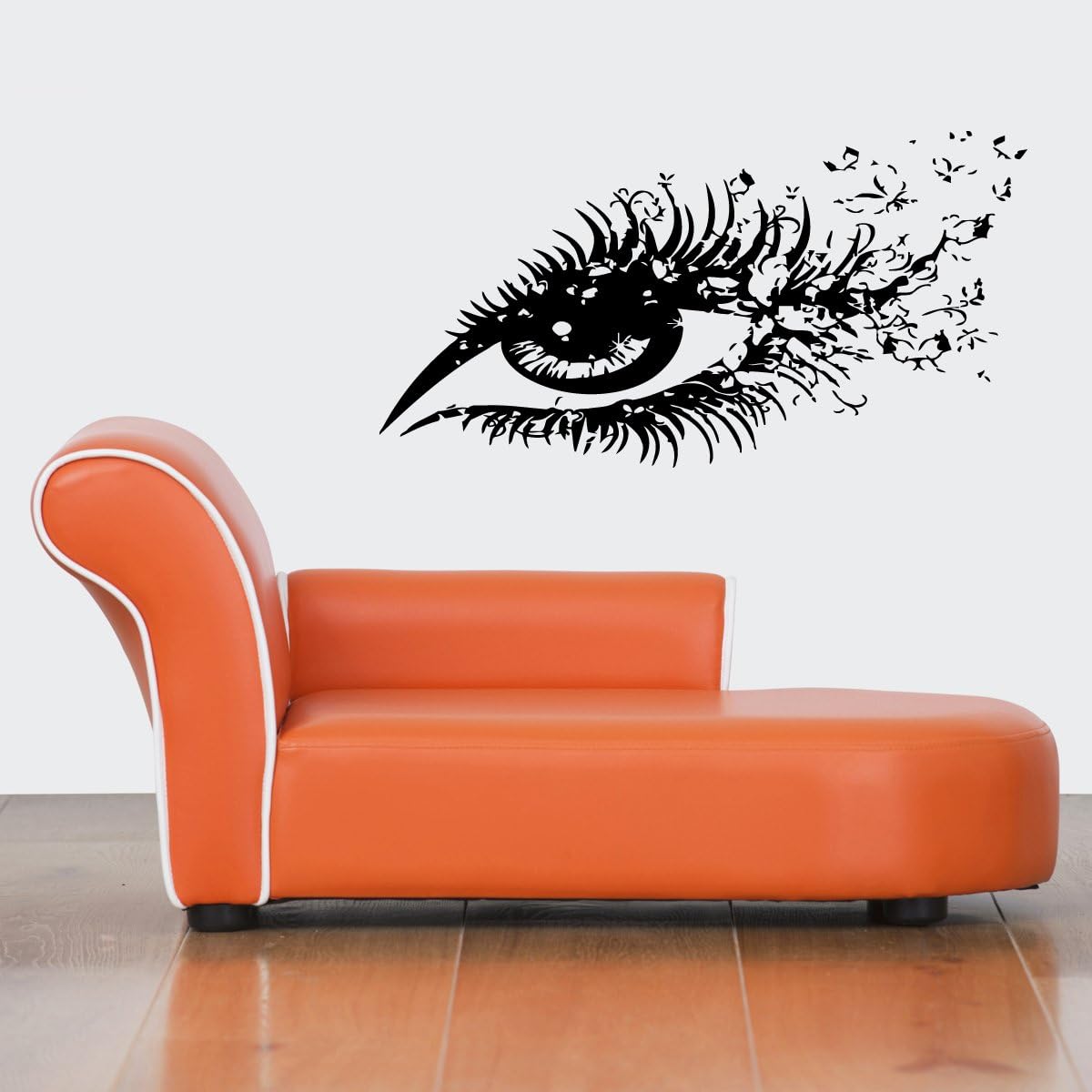 STICKERSFORLIFE Room Wall Vinyl Sticker Decal Mural Design Mural Woman Eye Long Eyelashes Ink 927