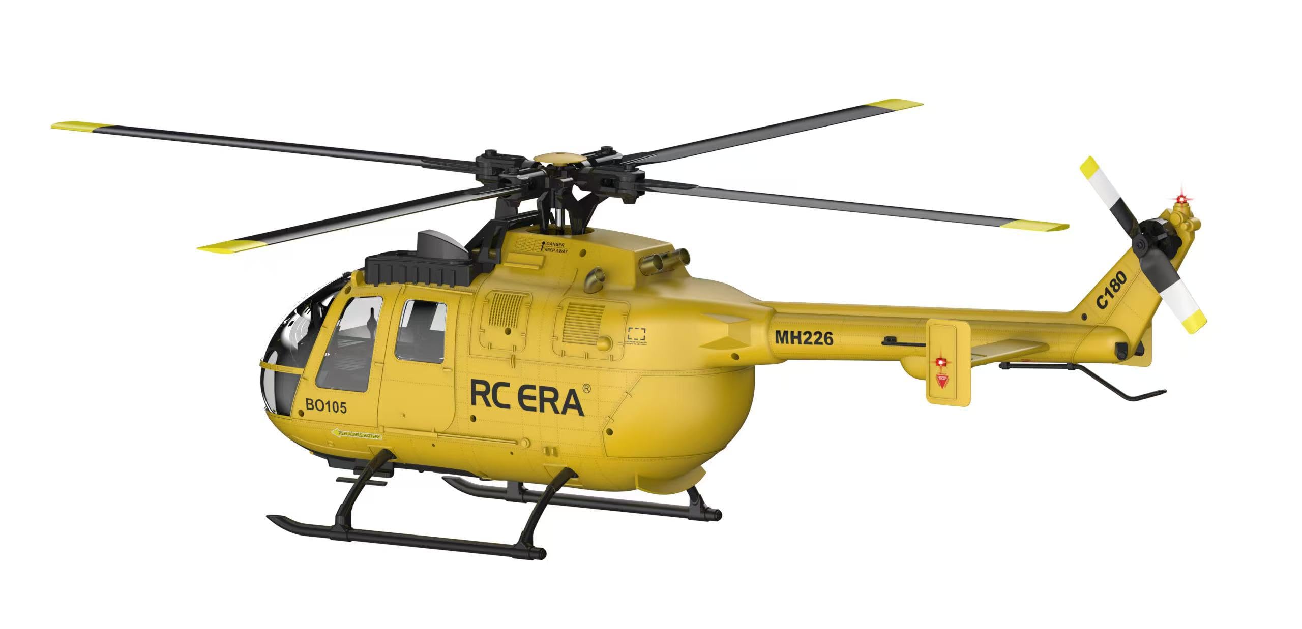 TOUCAN RC HOBBY RC ERA C180 1/25 Fern gesteuerter Hubschrauber 3-Gang-BO-105 RC Flugzeug Modell bürstenloses Motor-Gyroskop TOF LiDAR Höhen Schloss