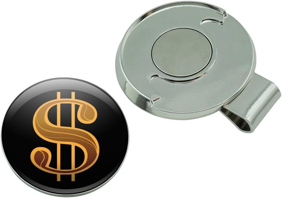 review GRAPHICS & MORE Dollar Sign Symbol Golf Hat Clip with Magnetic Ball Marker