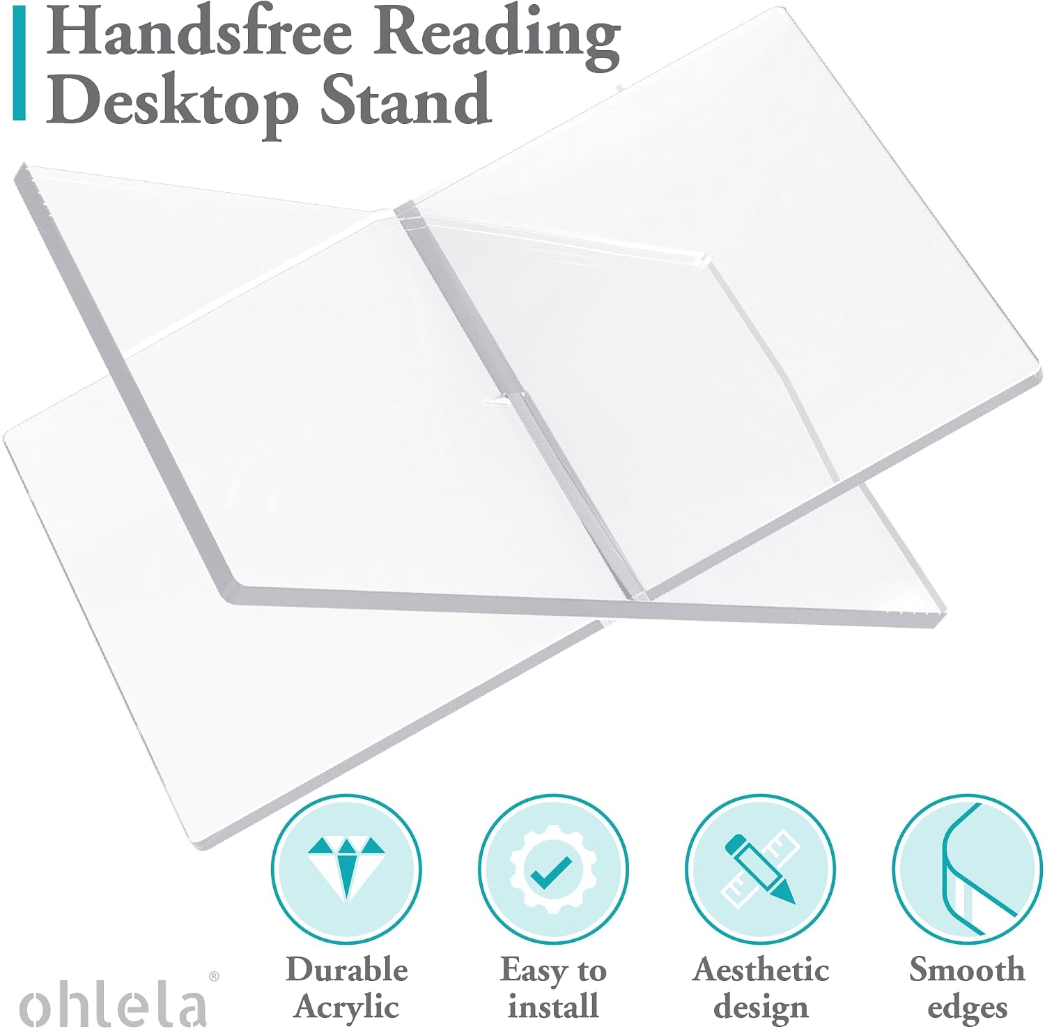 Bolso Schönfelder Lawion - Funda De Piel Sintética Negra, Con Soporte Acrílico Para Libros