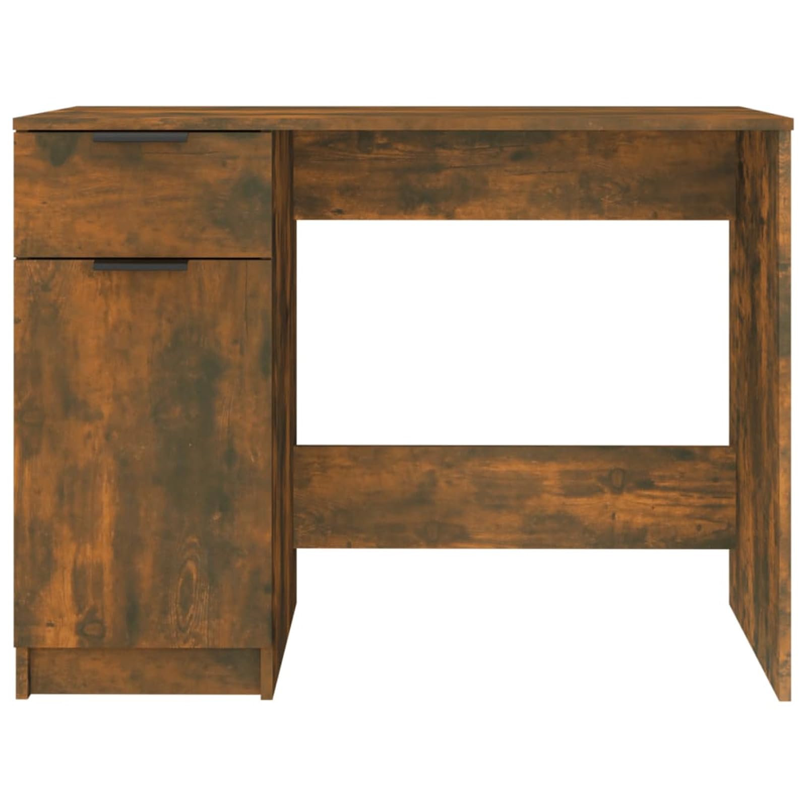 Homgoday Mobilier de bureau en chêne fumé 100 x 50 x 75 cm en bois multicouche, décoration de meubles, meubles d'intérieur/extérieur pour salon bureau
