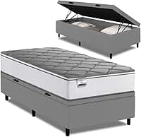 Cama Box Baú Solteiro Real Max Force Softgel 88x188x68cm
