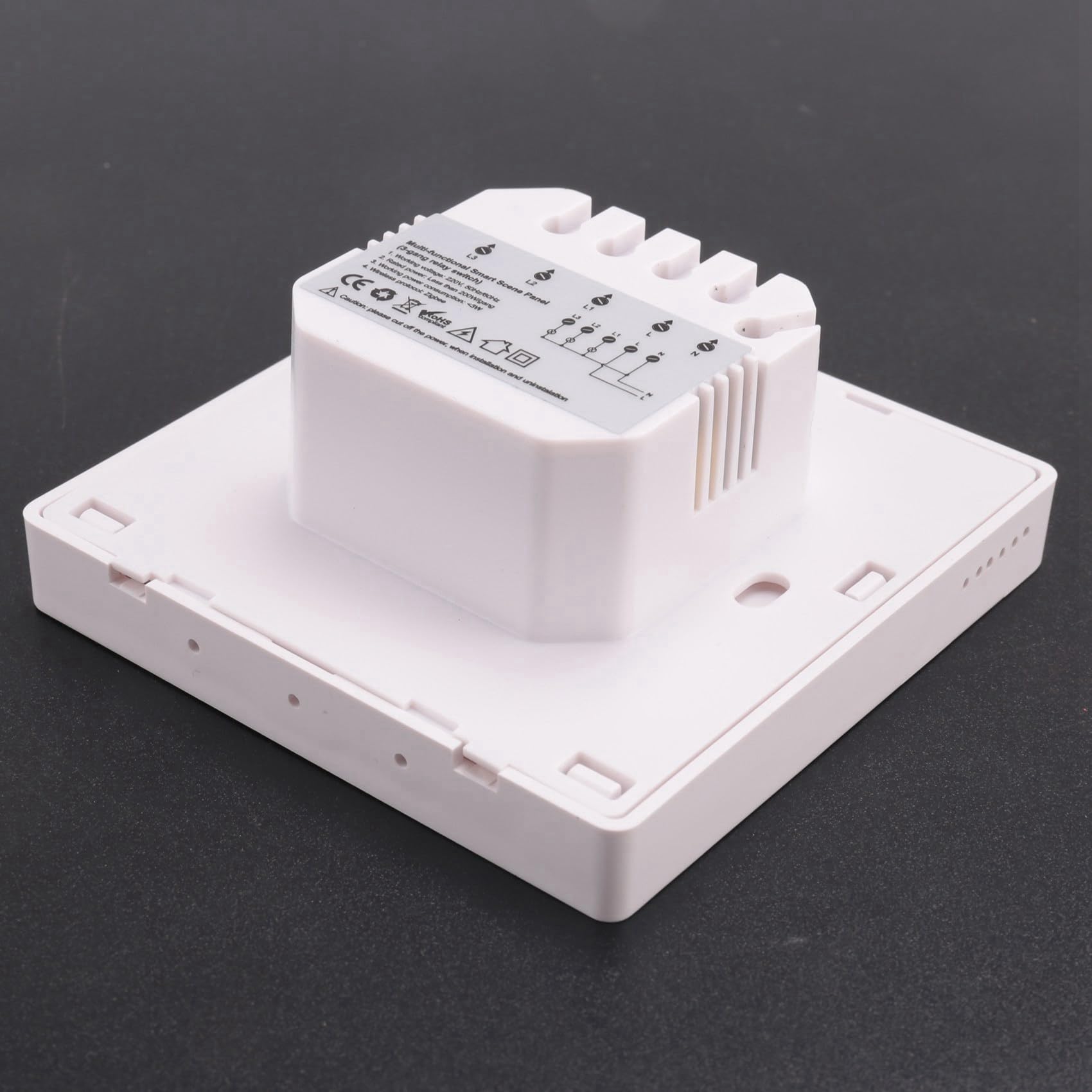 Tuya Home Multiplo Zigbee Home Panneau de commande à 4 interrupteurs à écran tactile encastré pour Home-EUPlug