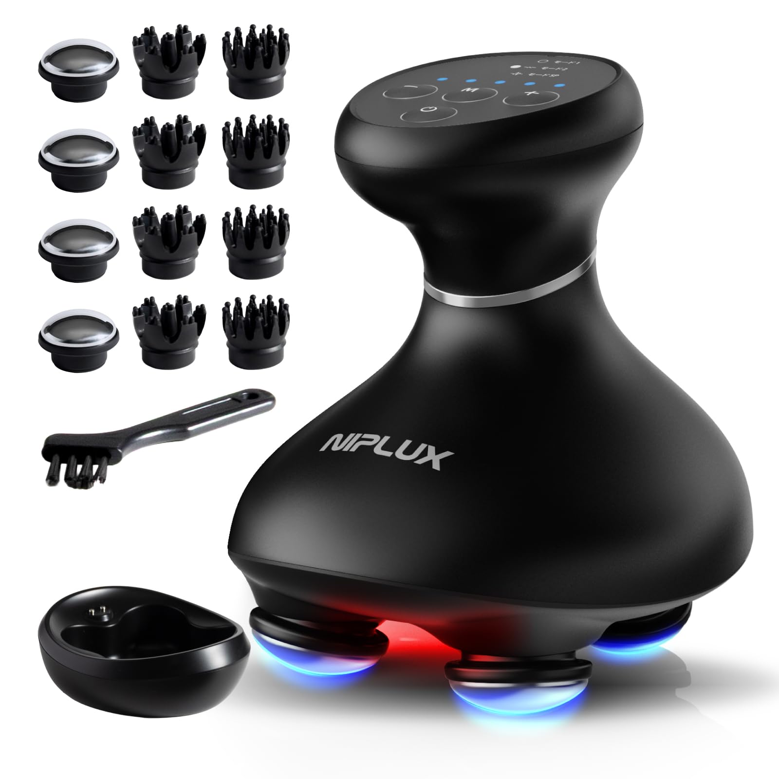 Amazon | 【九州大学博士監修】NIPLUX EMS ヘッドスパ 電動頭皮ブラシ