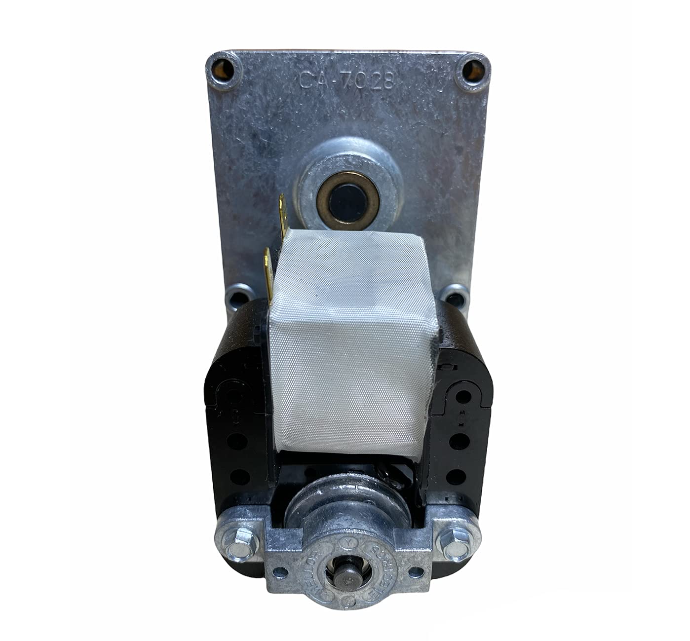 eRicambi, Motoriduttore FB1187 FB1193 per Stufe a Pellet serie T3, Velocità 2rpm, Pacco Lamellare 25mm, Ø Albero 8,5mm, Senso di Rotazione Oraria, Spianatura Singola