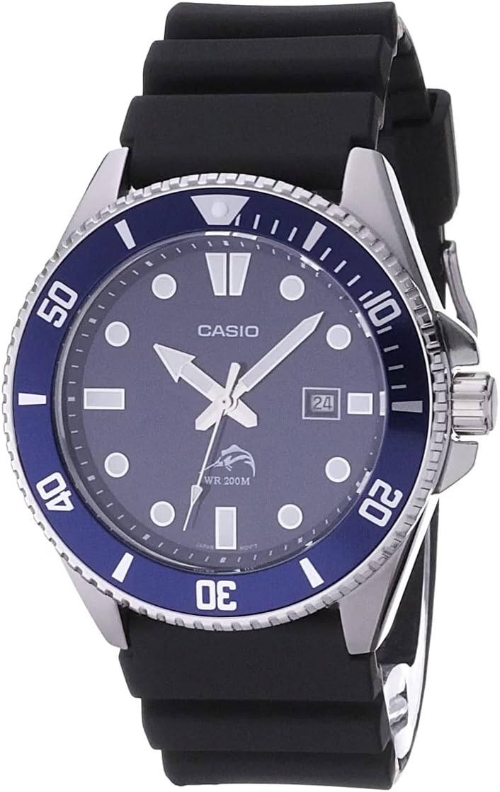 Casio MDV106 Series | Unisex Analog Watch | 200M WR | Stainless Steel Case | Resin Band | 2 Hand Analog (HR, Min, SEC) | Date Display | Screw Down Crown/Screw Down Caseback | 3 Year Battery