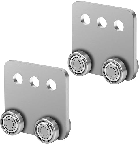 P2950-EG - Conjunto de carrito de 4 ruedas con canal de puntal con bucle para el ojo, carrito de rodillos soldados estable para uso Unistrut con