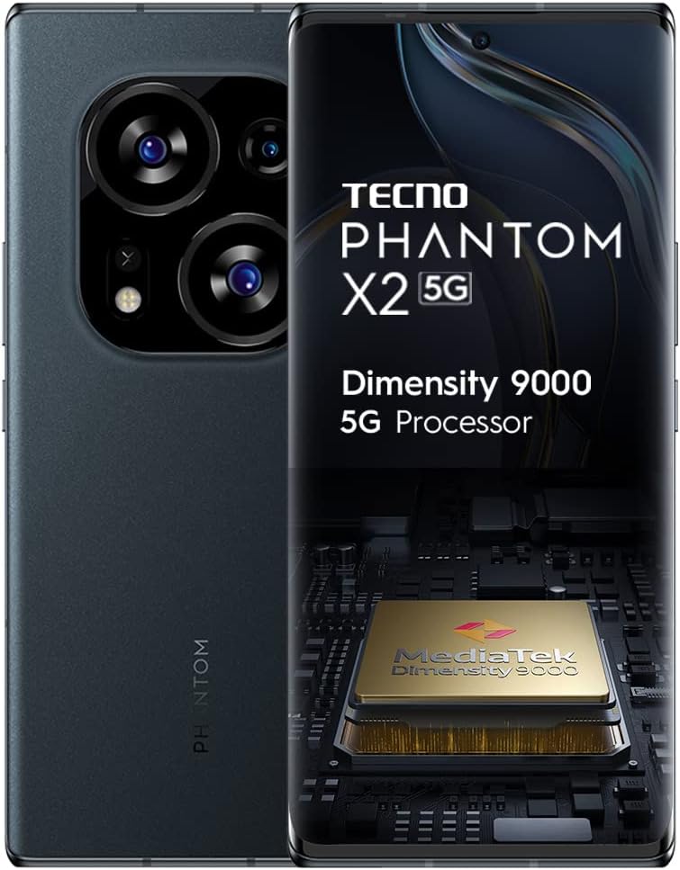 (Refurbished) Tecno Phantom X2 5G Stardust Grey (8GB RAM,256GB Storage) | World's 1st 4nm Dimensity 9000
