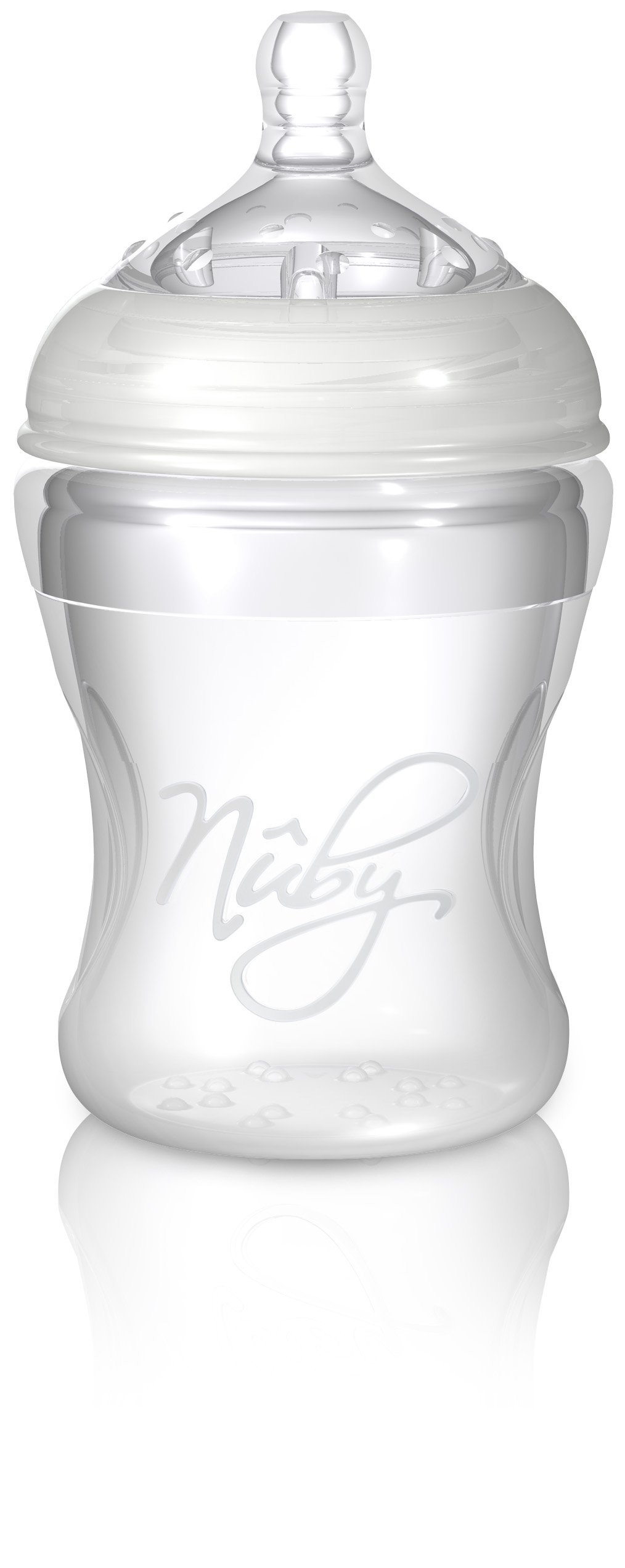NubyNatural Touch NT67017 SoftFlex Silicone Feeding Bottle 210 ml Neutral