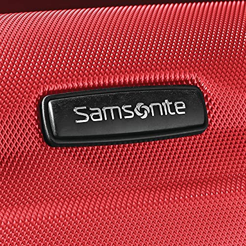 Image of Samsonite Omni Pc Hardside Expandable Luggage, Red, 2-Piece Set (20 /24), Omni Pc Hardside Expandable Luggage With Spinner Wheels