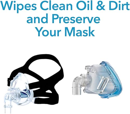 Miniatura 2 de Carex Toallitas CPAP para mascarilla, 62 unidades de toallitas CPAP perfumadas a cítricos para máscaras CPAP