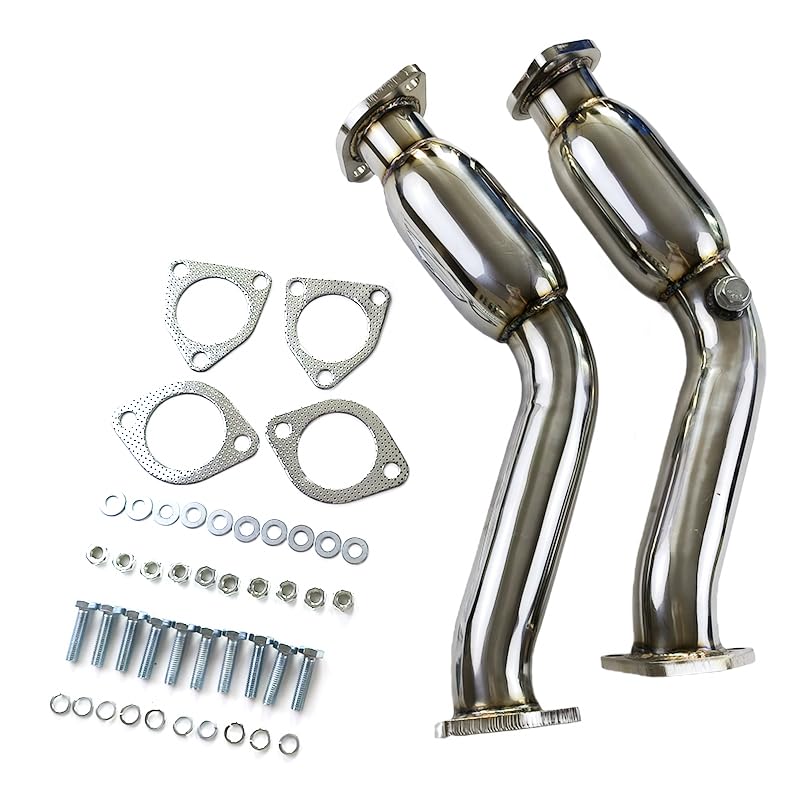Bajadas decat inoxidables con acabado premium para 350Z Z33 5