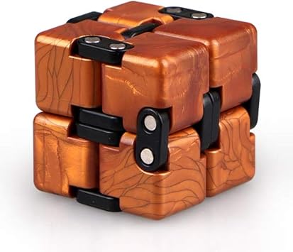 QIYI Little Golden Elephant Upgraded Infinity Cube Fidget Toy,Cool Mini Gadget Best for Stress and Anxiety Relief and Kill Time, Special Designed Texture Artistic and Fashion Gold