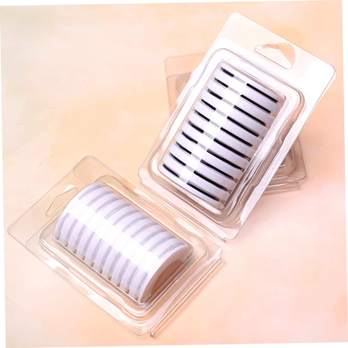 Tiras De Pestañas Autoadhesivas Transparentes y Negras Cajas Reemplazo Para Pestañas Postizas Resistente Al Agua Sudor
