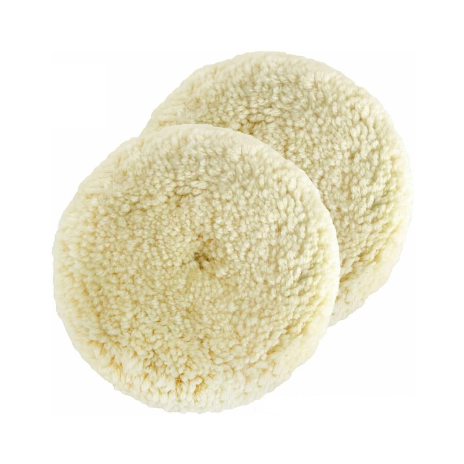 Kit de 2 Almohadillas de Pulido de Lana for pulir, Disco de Pulido for Corte Compuesto, Belleza de Coche, reparación de carrocería, Pulido y abrillantado.(6 Inches)