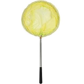 RESTCLOUD Bait Net and Fishing Landing Net with Telescoping Pole Handle Extends to 59 inches (Yellow)