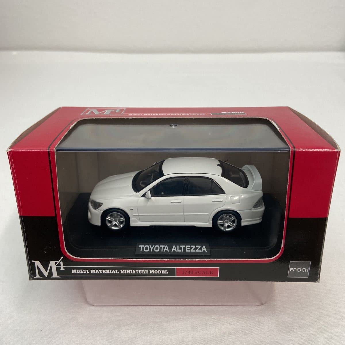 ♡激レア♡ EPOCH TOYOTA ALTEZZA ミニカー Amazon | M4 1/43 トヨタ アルテッツァ スーパーホワイト MTECH TOYOTA