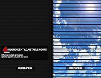 Vista 28 de PURPLE LEAF 94AS - Pérgola pequeña de aluminio compacto de 10 x 12 pies con techo rígido con listones ajustables para patio, cubierta de terraza