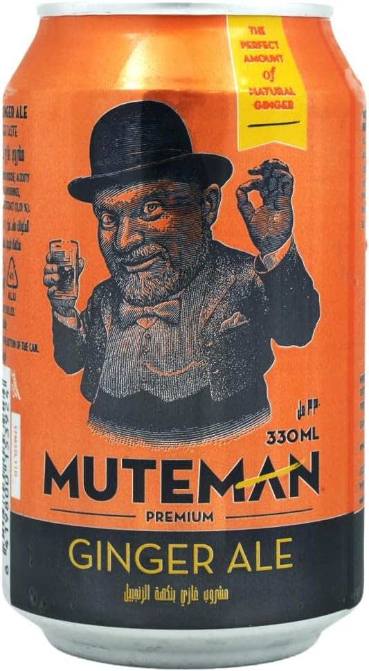 Muteman Ginger Ale Sparkling Soft Drink 330ml