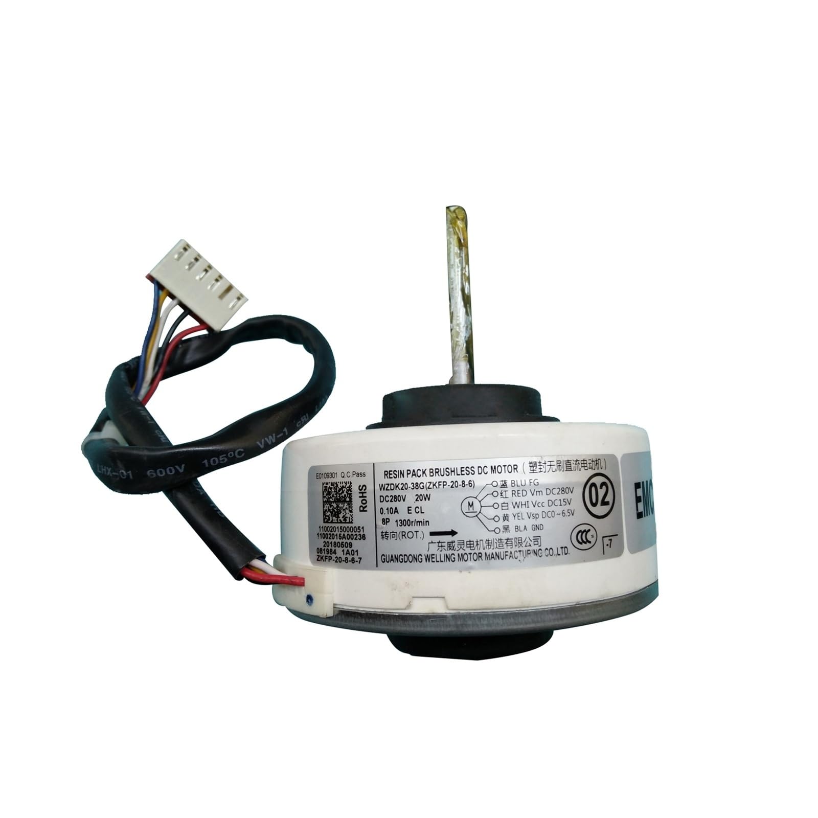 Moteur de ventilateur CC Inverter pour réparer une climatisation Midea