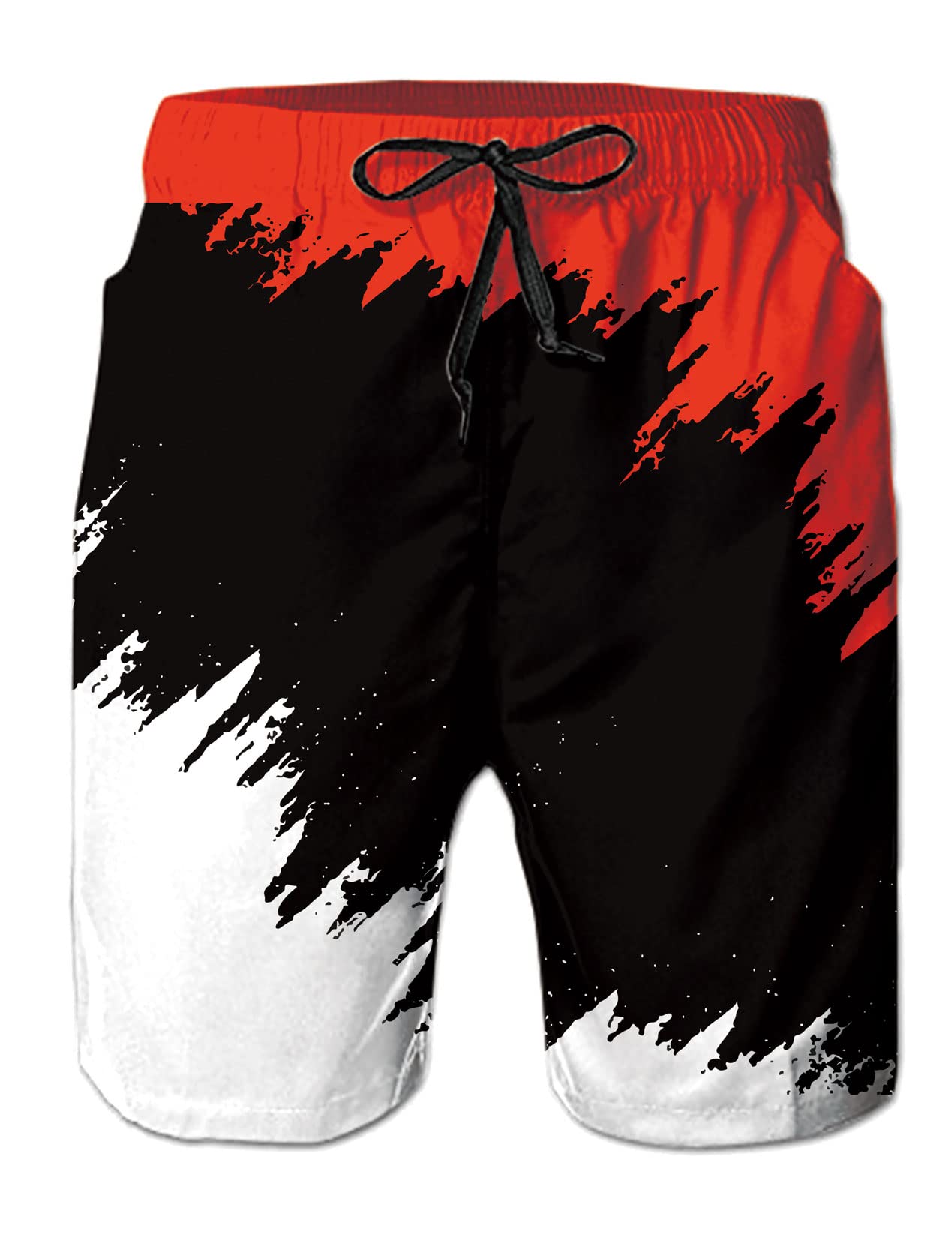 Mens Swim Trunks Summer Cool Quick Dry Board Shorts Bathing Suit with Side Pockets Mesh Lining S-4XL-image-33