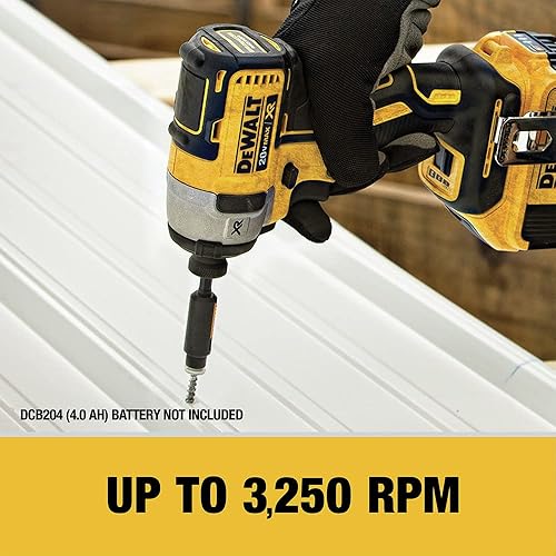 Miniatura 7 de DEWALT Destornillador de impacto 20V MAX* XR, 3 velocidades, 1/4 pulgadas (DCF887P1)