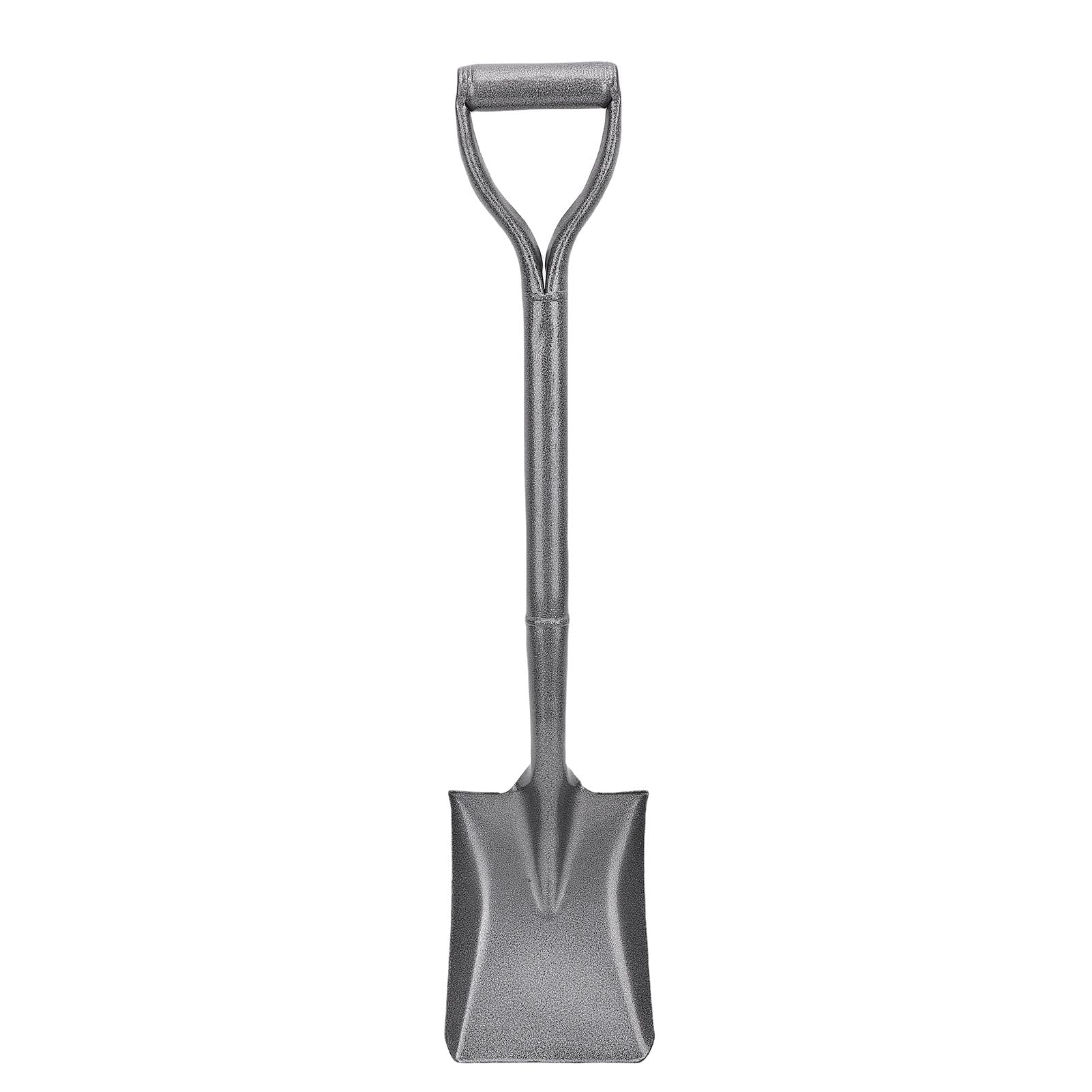 FTVOGUE Pala da Giardino Vanga Corta in Acciaio Mn Interamente in Metallo 76 Cm Manico Ergonomico a D Punta Incisiva per Trincee Trapianti Scavi in ​​Giardino Cortili Campeggio