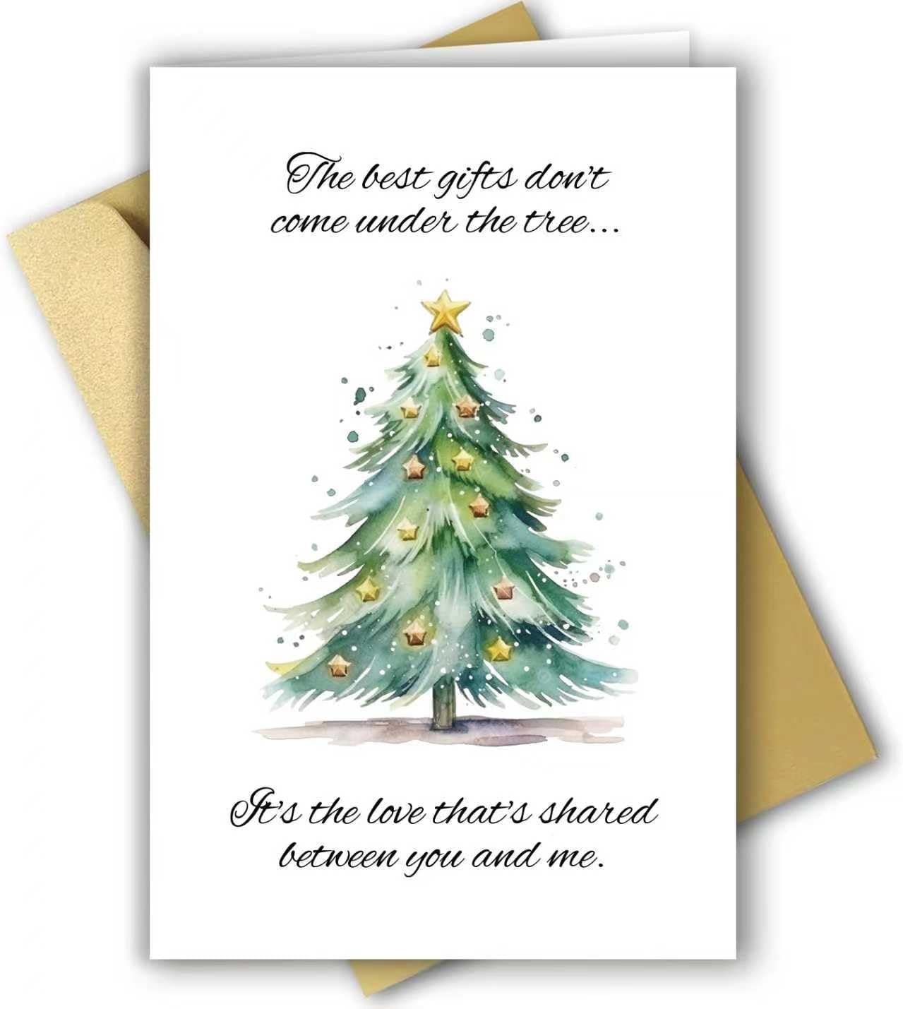 Romantic Christmas Card for Him Her, Lovely Christmas Card Gift for Husband Wife Boyfriend Girlfriend Parther, Unique Love You Holiday Gift for Women Men.