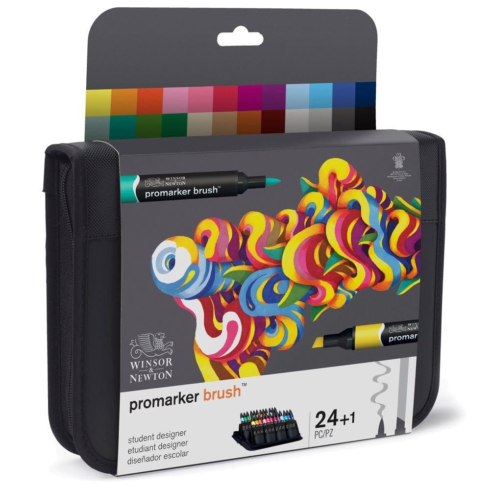 ProMarker Brush Set, 24 Count, Student Designer Wallet