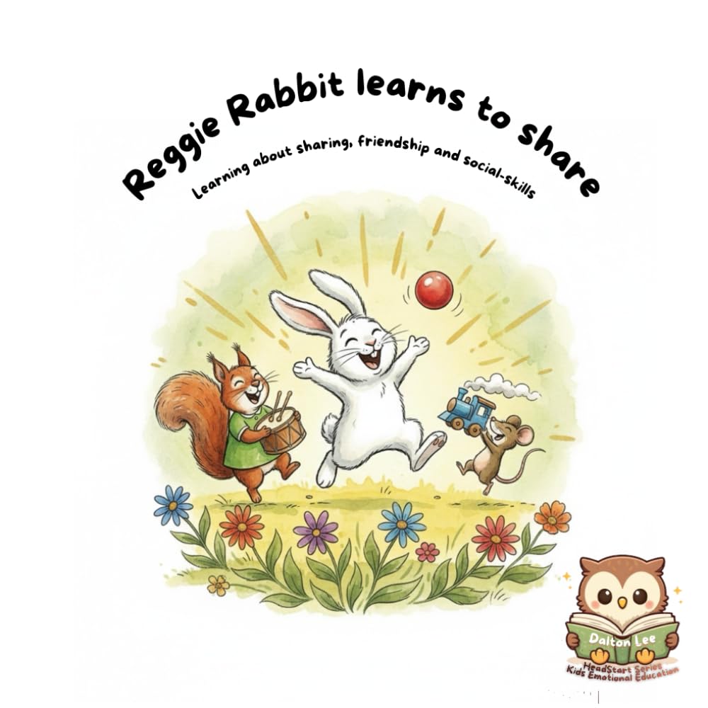 Reggie Rabbit learns to share: Learning about sharing, friendship, emotional growth and social-skills