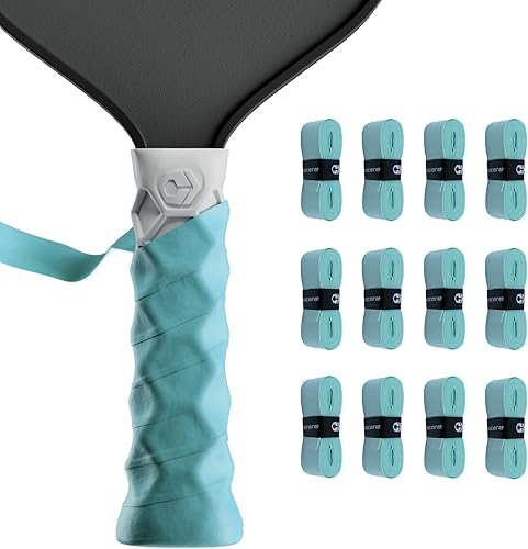 Miniatura 8 de Hesatac Cinta de Sobreagarre – para Pickleball, Pádel y Tenis – Hecha para Agarres Hesacore – Absorbe el Sudor, Suave, Antideslizante, Sobreagarre