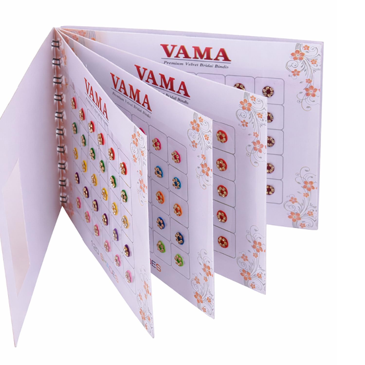 VAMA Fashions Multicolour Small Stone Bindi Kumkum Self Adhesive Forehead Sticker Bindiya Bindi Book Booklet for Women & Girls (Small Bindi Book)-picture-49