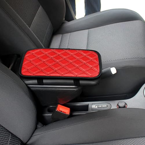 Miniatura 6 de Cojín de cuero para consola central de automóvil, 11.4 x 7.4 pulgadas, impermeable, funda para reposabrazos, accesorios de protección