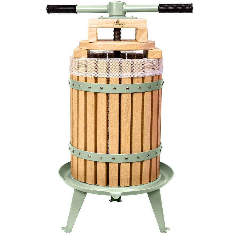 Lacewing 18L Easy Press Apple Press for Pear Fruit Cider Berry Juice Wine Double Handled Press with Accessories