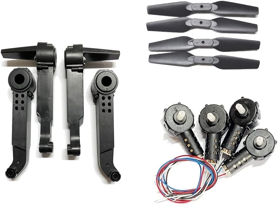K3 E99 A K3 Pro RC Drone Compatible Spare Parts Motors Gear Arm Kit Compatible With K3 E99 A K3 Pro Quadrotor(A)