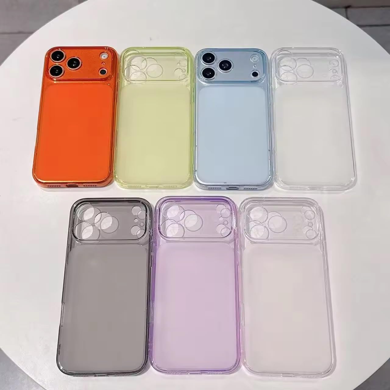 Dezet Compatible Clear Case for iPhone 17 Transparent Matte Soft Slim Shockproof TPU Bumper, Anti-Yellow Crystal Case with Camera Lens Protection Back Cover for (Purple) — Amazon image 6