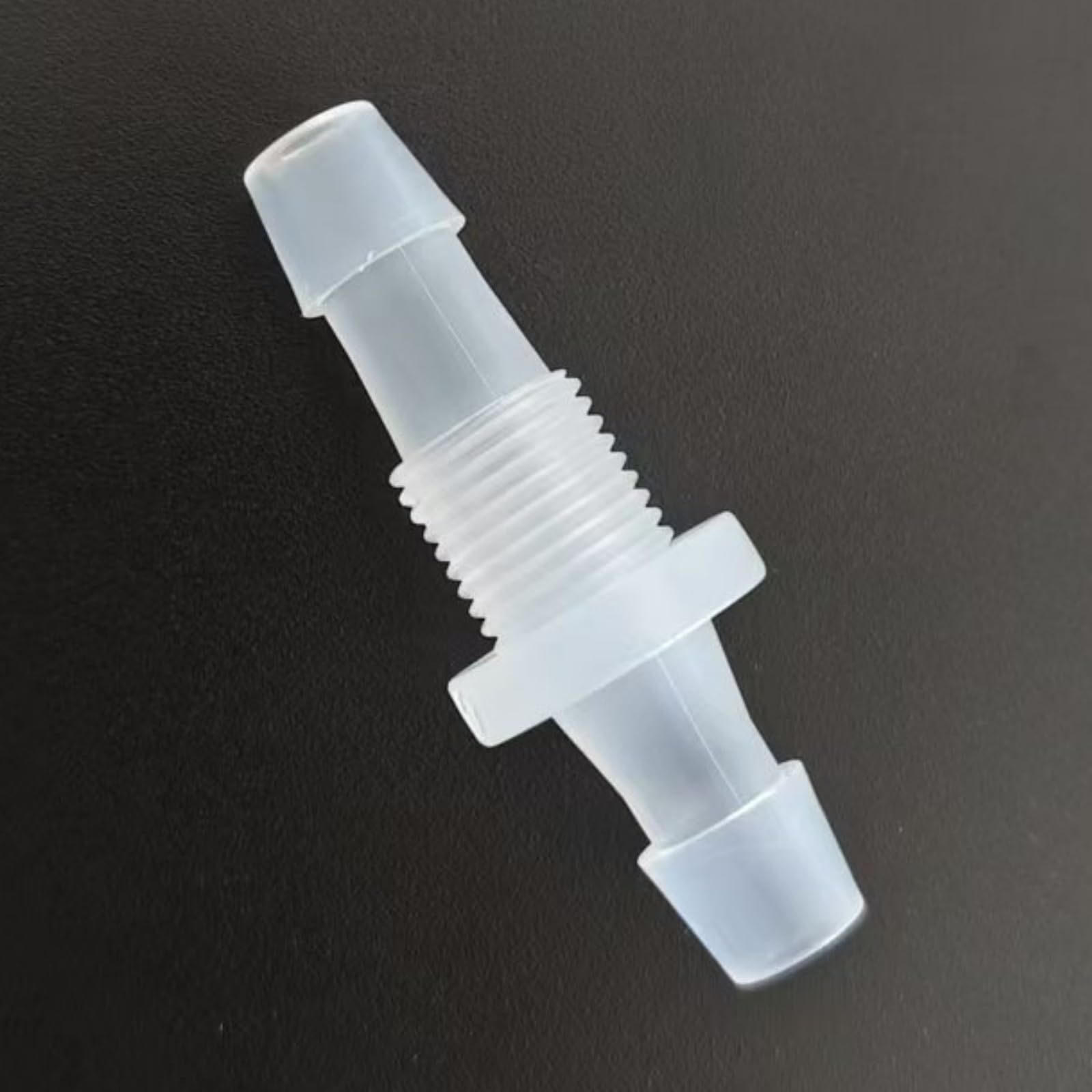 Accesorios de manguera de plástico reutilizables, 50 conectores de grado alimenticio para acuarios y laboratorios, rosca macho M12, 5/16 pulgadas